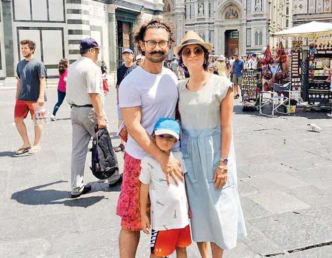 Aamir Khan enjoys vacation in Italy with family